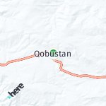 Map for location: Gobustan, Azerbaijan