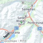 Map for location: Sankt Moritz, Swiss