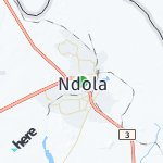 Map for location: Ndola, Zambia