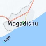 Map for location: Mogadishu, Somalia