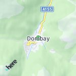 Map for location: Dombay, Russia