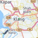 Map for location: Klang, Malaysia