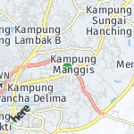 Map for location: Kampung Manggis, Brunei Darussalam