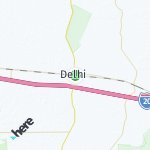 Map for location: Delhi, United States