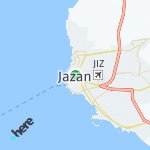 Map for location: Jazan, Saudi Arabia