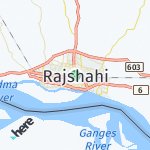 Map for location: Rajshahi, Bangladesh