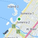Map for location: Jumeira 2, United Arab Emirates