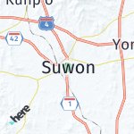 Map for location: Suwon, South Korea