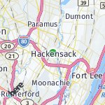 Map for location: Hackensack, United States