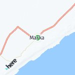 Map for location: Marka, Somalia