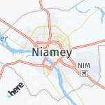 Map for location: Niamey, Niger