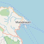 Map for location: Manokwari, Indonesia