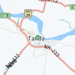 Map for location: Tanda, India