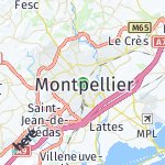 Map for location: Montpellier, France