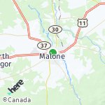 Map for location: Malone, United States