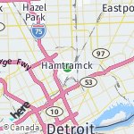 Map for location: Hamtramck, United States