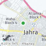 Map for location: Al Jahra-Block 5, Kuwait