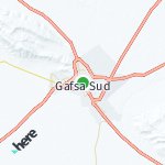 Map for location: Gafsa, Tunisia
