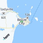 Map for location: Belize City, Belize