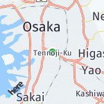 Map for location: Osaka, Japan