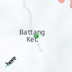 Map for location: Battang, Indonesia
