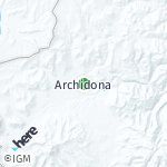 Map for location: Archidona, Ecuador