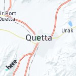 Map for location: Quetta, Pakistan