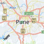 Map for location: Pune, India