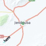 Map for location: Jendouba, Tunisia