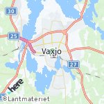 Map for location: Vaxjo, Sweden