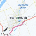 Map for location: Peterborough, Canada