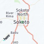 Map for location: Sokoto, Nigeria