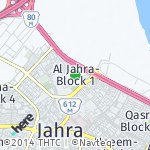 Map for location: Al Jahra-Block 1, Kuwait