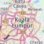 Map for location: Kuala Lumpur, Malaysia