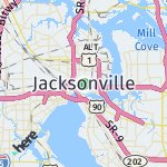 Map for location: Jacksonville, United States