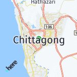 Map for location: Chittagong, Bangladesh