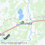 Map for location: Skrunda, Latvia