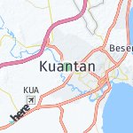 Map for location: Kuantan, Malaysia
