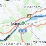 Map for location: Braunau am Inn, Austria