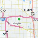 Map for location: Farmington Hills, United States