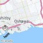 Map for location: Oshawa, Canada