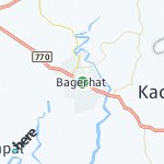 Map for location: Bagerhat, Bangladesh