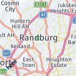 Map for location: Randburg, South Africa