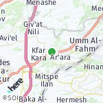 Map for location: Ara, Israel
