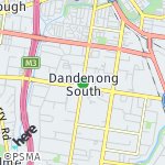 Map for location: Dandenong South, Australia