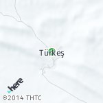 Map for location: Türkesh, Azerbaijan