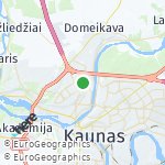Map for location: Kaunas, Lithuania