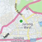 Map for location: Jurong West, Singapore