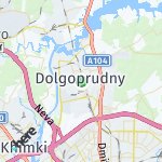 Map for location: Dolgoprudny, Russia
