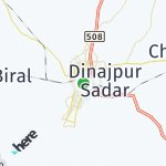 Map for location: Dinajpur, Bangladesh